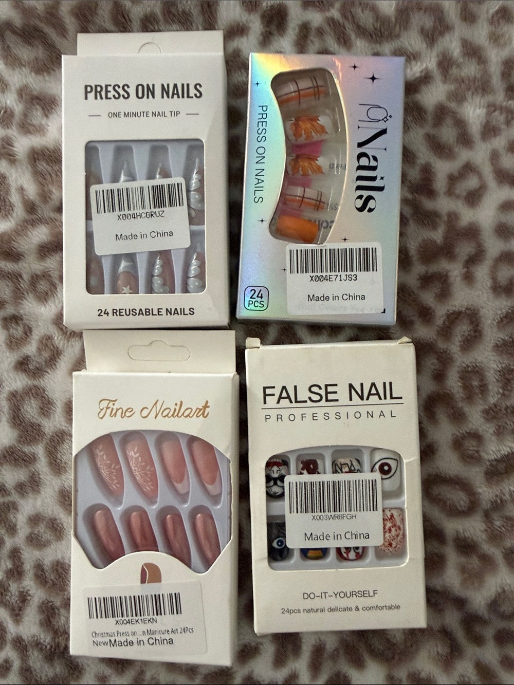 Press On Nails Set - Assorted Pink & Neutral Designs